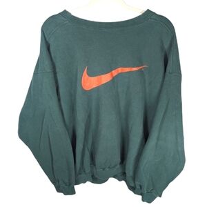 Vintage Streetwear Nike Sports Miami Hurricanes Crewneck size mens XXL